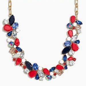 J.Crew Mixed stones 4th July necklace